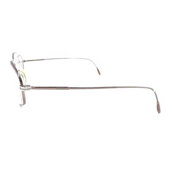 Gucci GG 2632 3JM Brown Metal Oval Eyeglasses Frames 56-19 140 Italy Designer - Picture 7 of 12